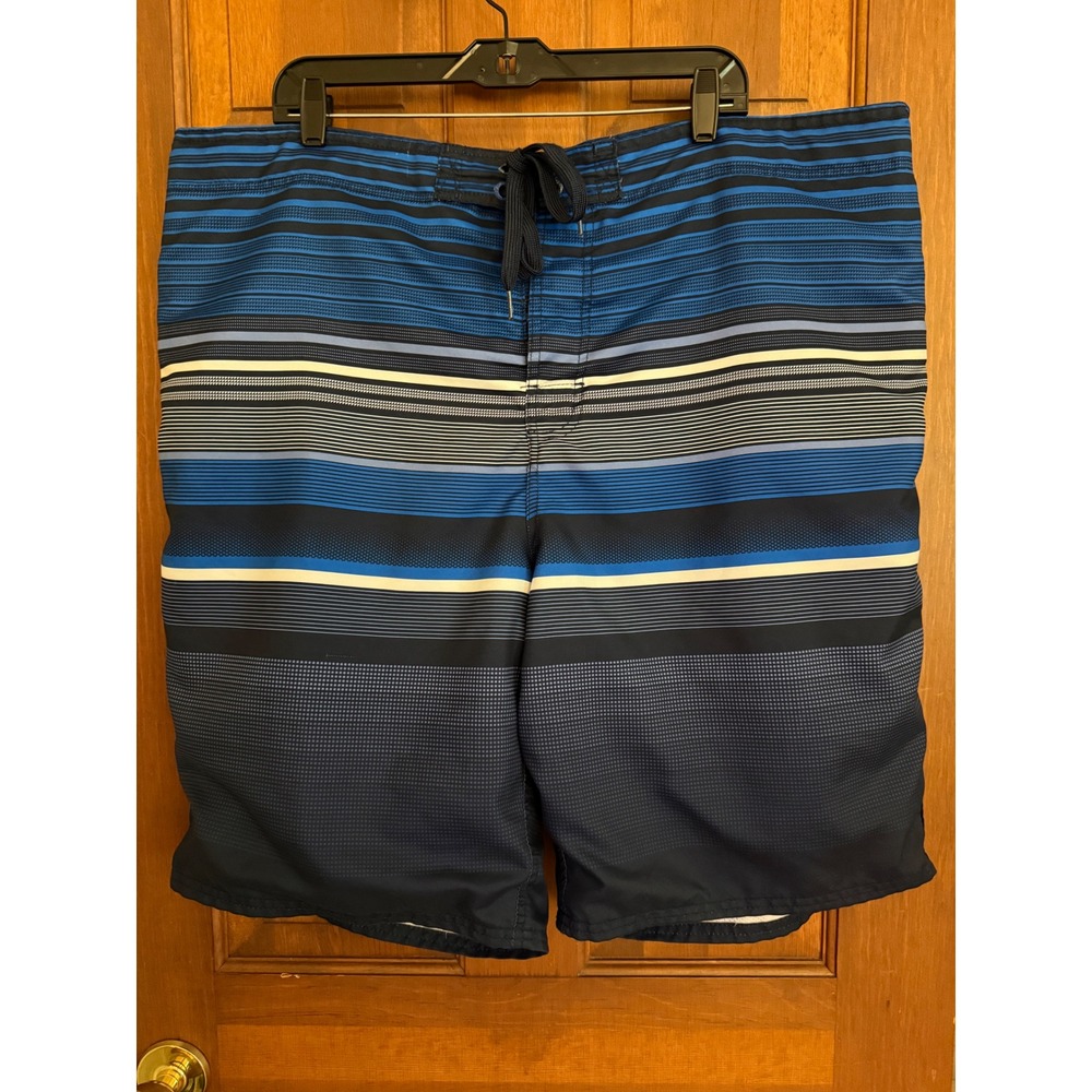 Op Swim Trunks Mens 2XL(44-46) Blue‎ Mesh-Lined Board Shorts Swimwear Resortwear
